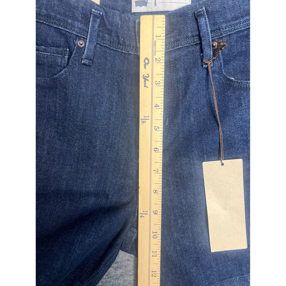 Levis Womens Dark Wash Denim Shorts Indigo Blue Size 4 4100173286 MJJFDK5T - Picture 9 of 11